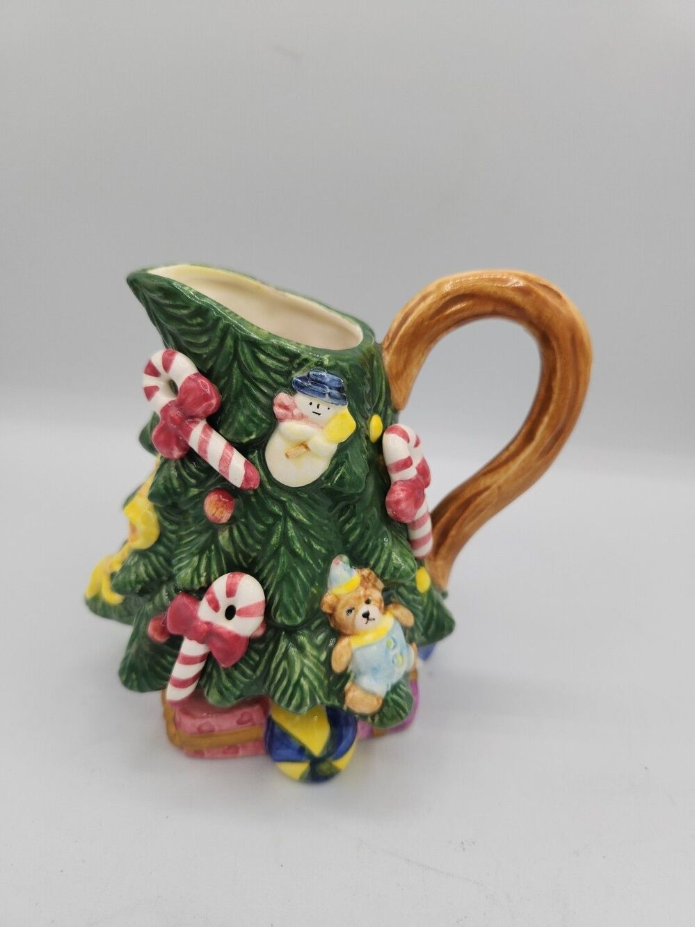 Vintage Fitz And Floyd Holiday Creamer Christmas Tree